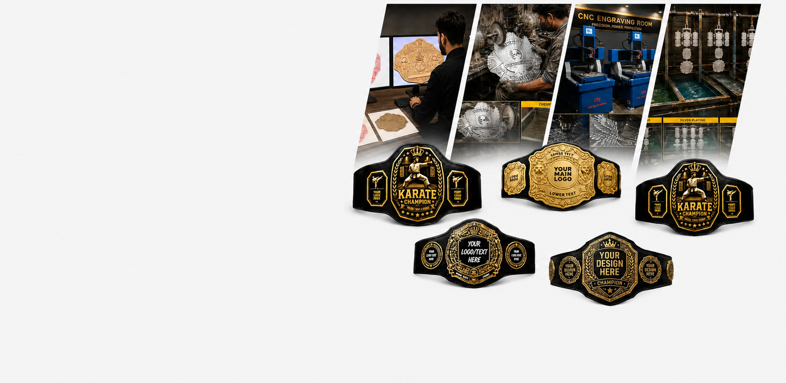 Fully customizable championship belt design