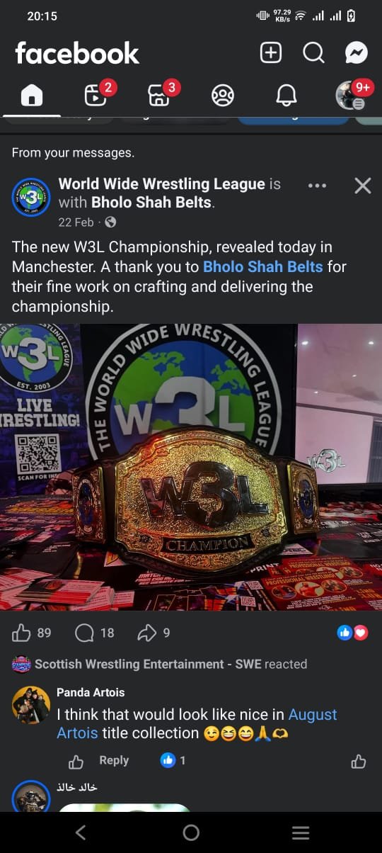 James Whitfield championship belt — view 1