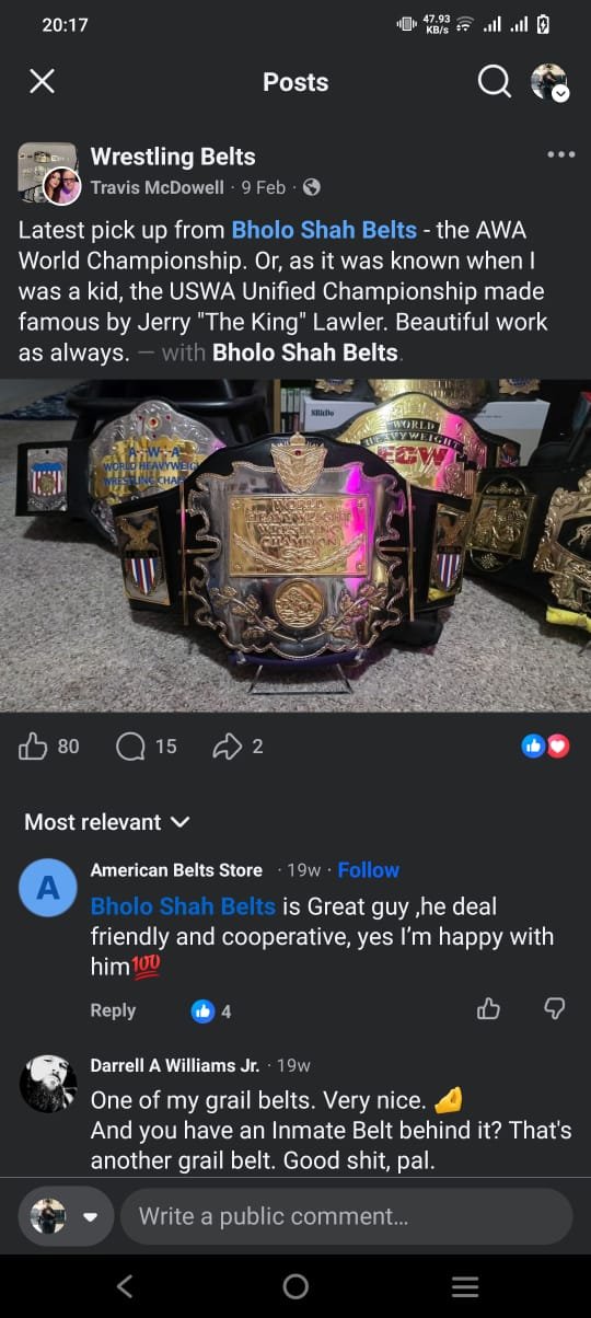 Sarah Chen championship belt — view 1