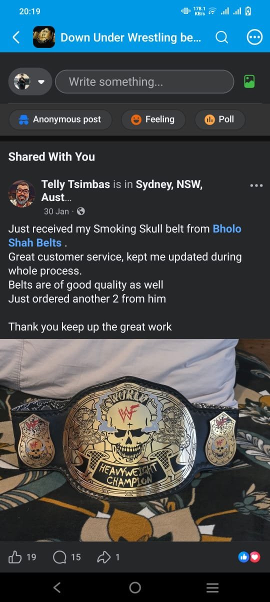 David Okonkwo championship belt — view 1